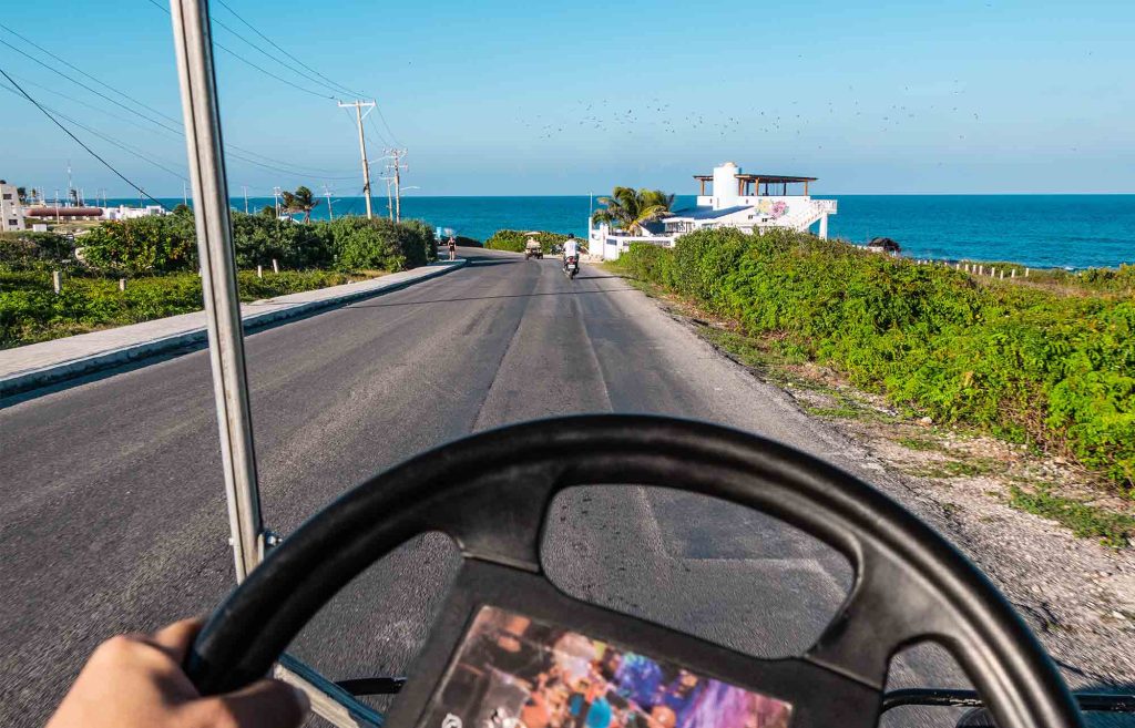 excursion en voiturette de golf à Isla Mujeres