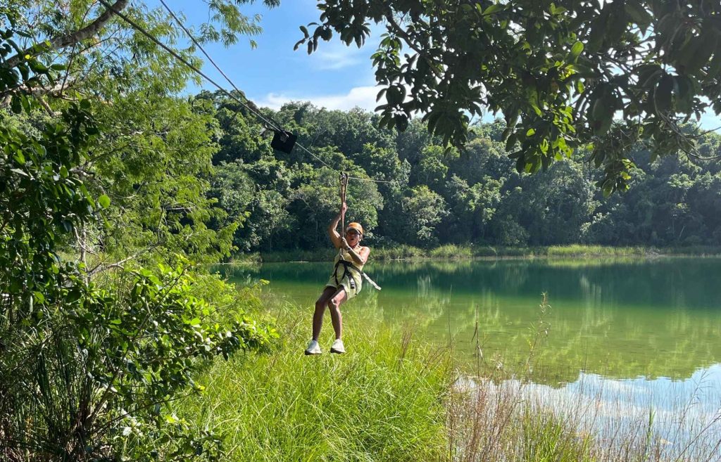 Tyrolienne à Punta Laguna