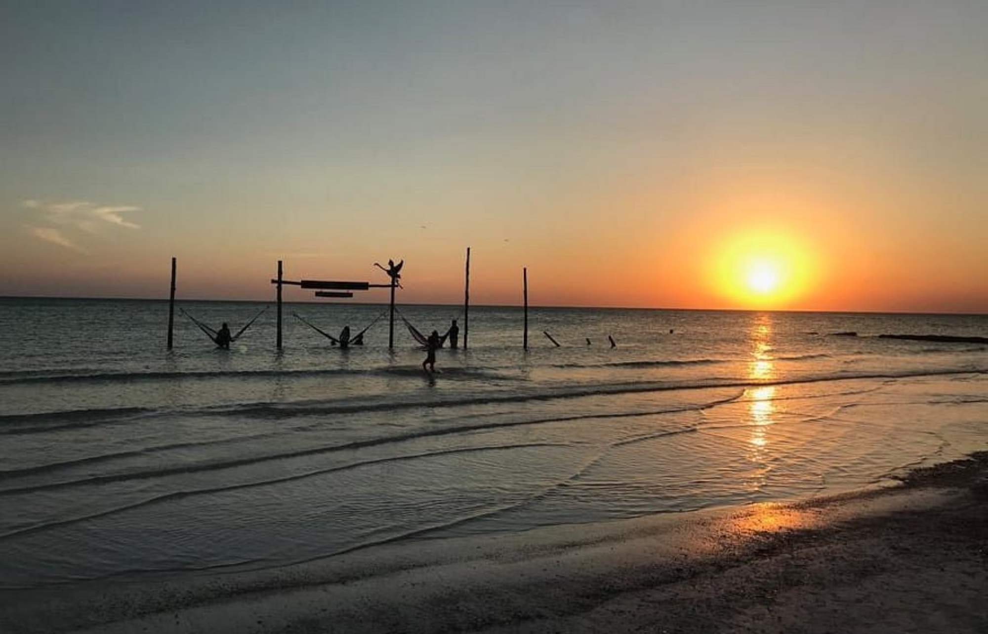 Coucher de soleil à Holbox