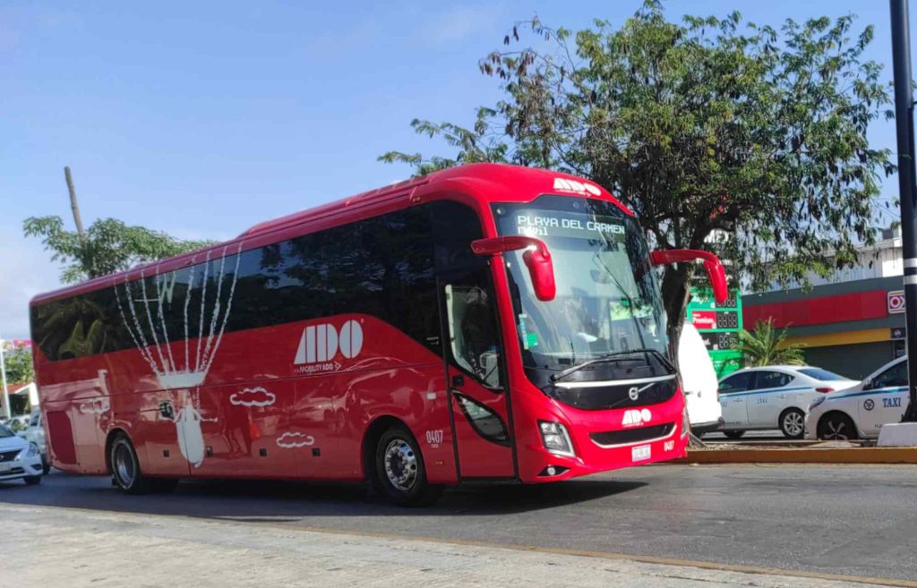 Bus ADO à Playa del Carmen