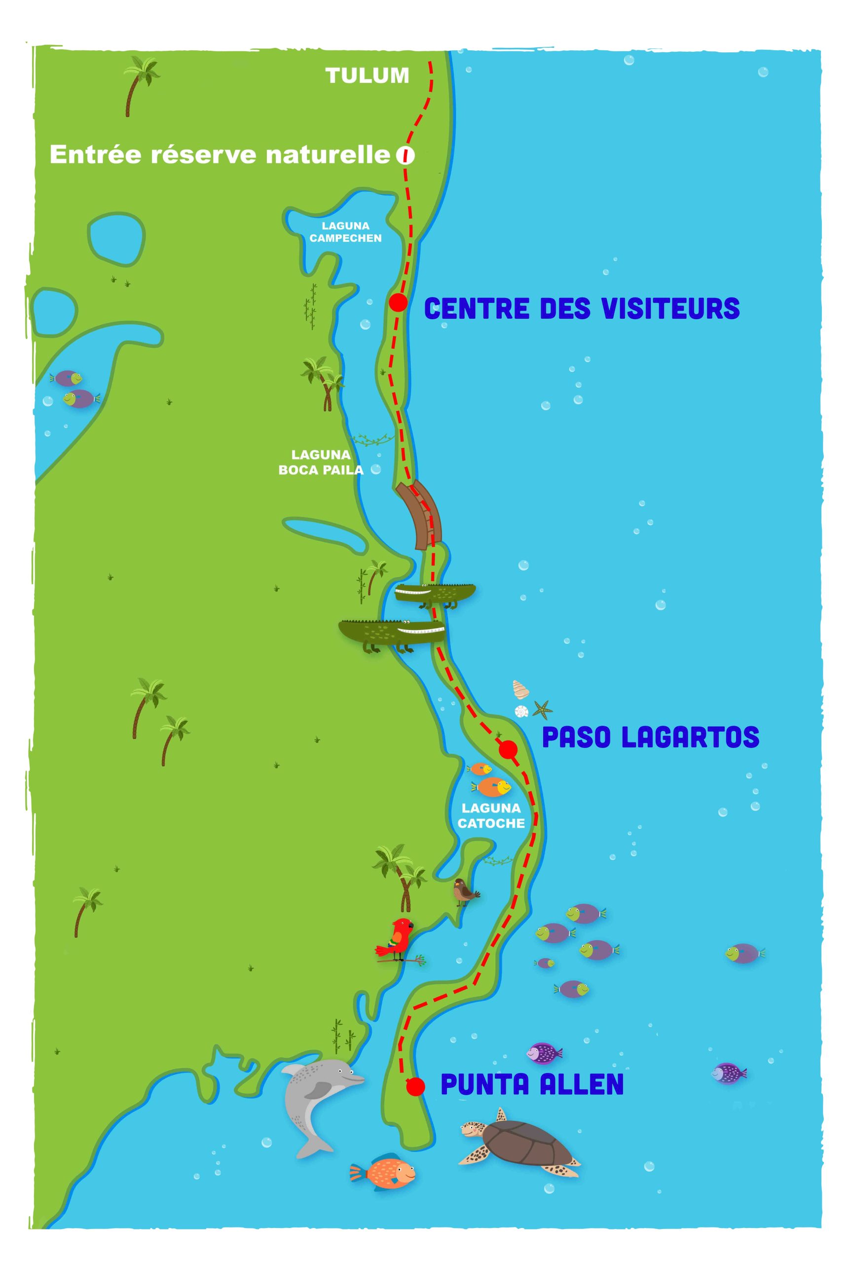 carte-points-embarquement-Sian-Kaan